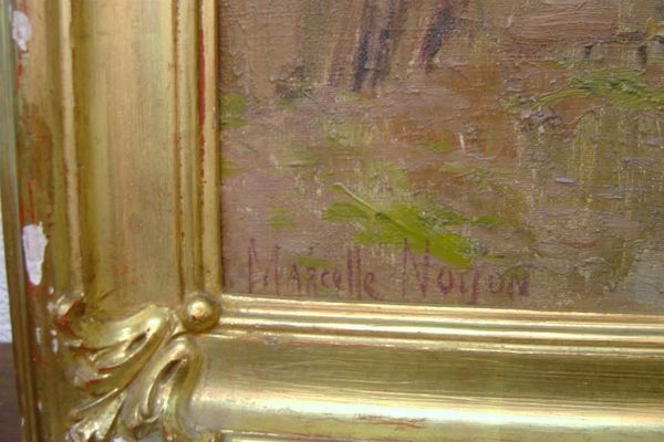 Gemälde: Antikes Gemälde  Marcelle Norjon – Gebraucht aus Bure von 1319 4