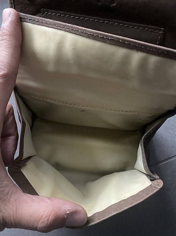Borse: Tabaktasche mit Reissverschluss Naturleder – Usato da Trübbach venduto da alf_5fpf 4