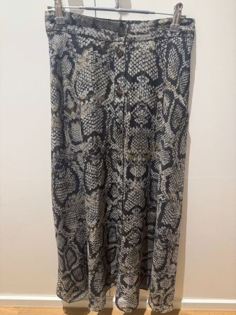 Massimo Dutti Skirt, Animal Print, Size 36