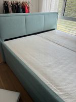 Boxspringbett Türkis 200x200 cm