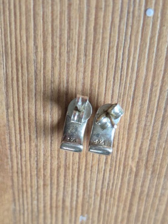 Boucles d'oreille: Ohrstecker Silber mit Zirkonia, 925 – D'occasion à Mollis par Kekie 2