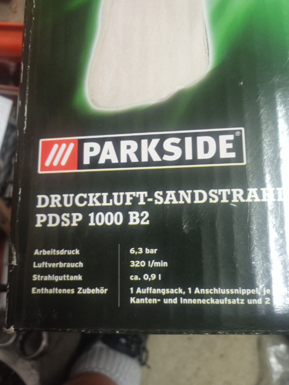 Parkside Tous les outils: Druckluft Sandstrahlpistole PDSP1000 B2 – Neuf avec emballage d'origine à Arbon par hefu02