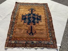 Bakhshayesh auf Wolle antiker Teppich 170x135cm sauber