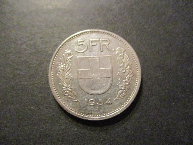 Alle Münzen: 5.- Fr 1954  Superbe pièce  Superbe qualité – Gebraucht aus Lovens von Jelmi