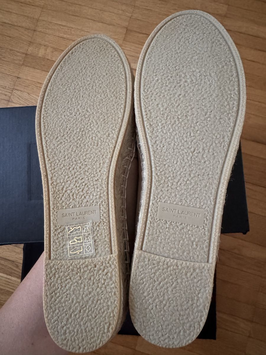 Saint Laurent Damenschuhe: YSL MONOGRAM ESPADRILLES IN LAMBSKIN Gr.38 NEU – Neu und originalverpackt aus Pfäffikon SZ von EMMA0111 3