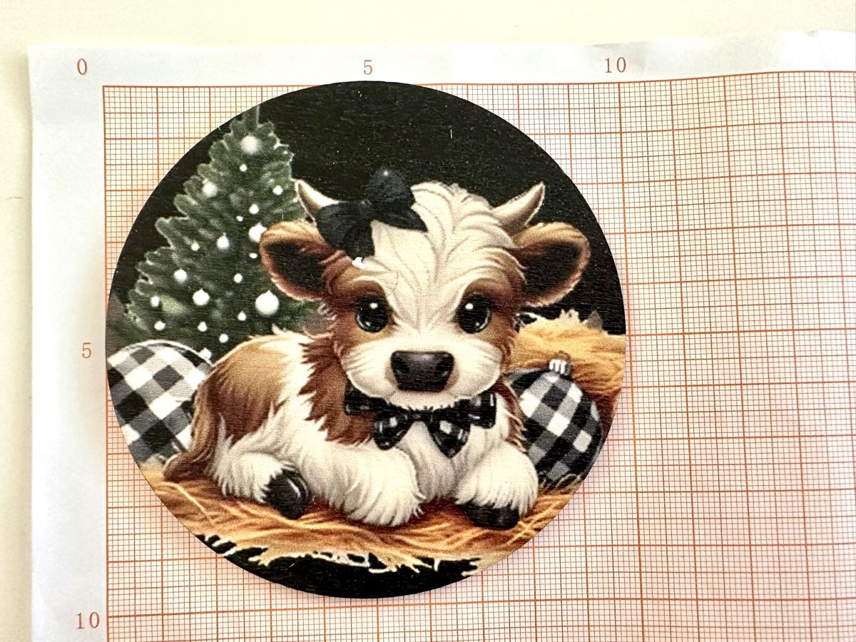 Sottobicchieri: 8 Cow Coasters, Farmhouse Decor, New – Nuovo (secondo la descrizione) da Gattikon venduto da Sarahs_Schatzkammer 1