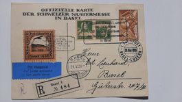 carte officielle de la Foire d'échantillons Suisse de Bâle