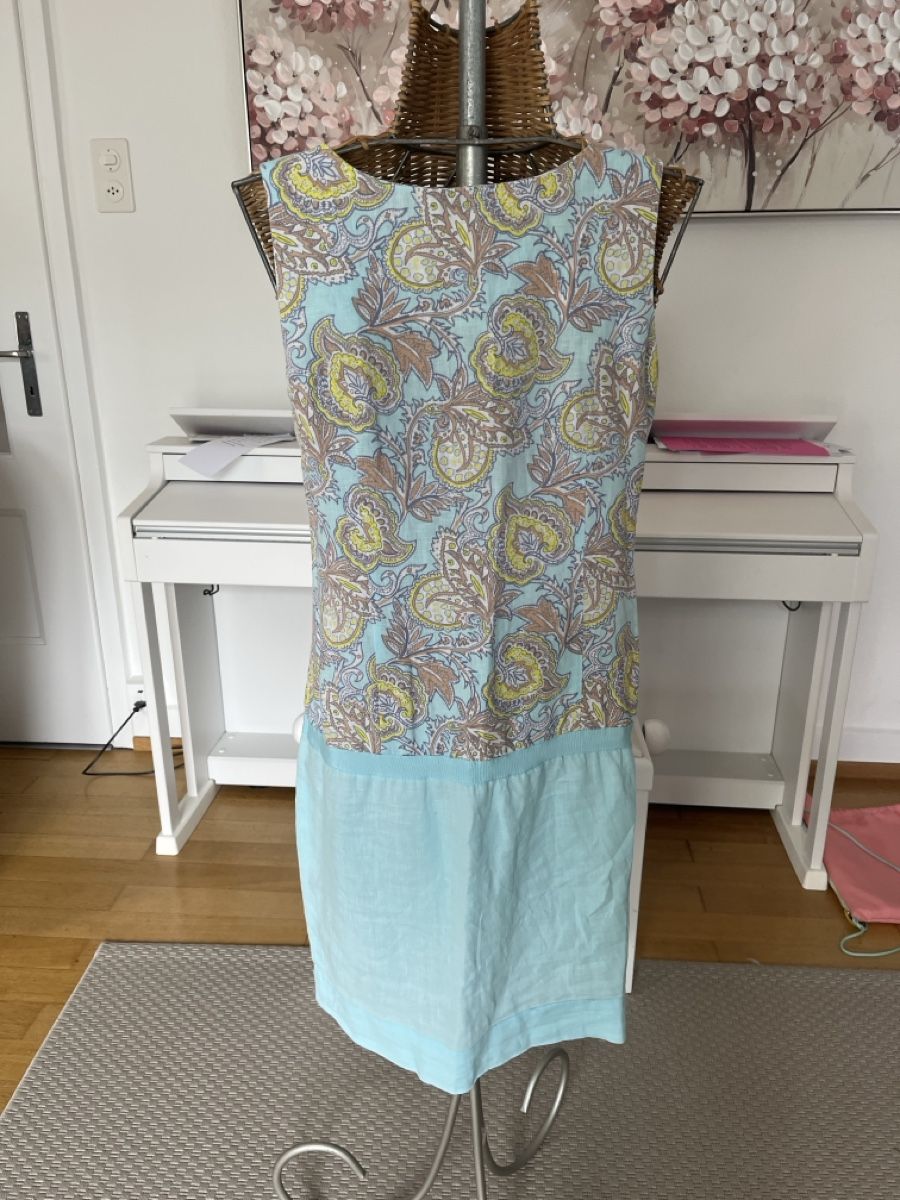 Maddison Vestiti: Leinenkleid, türkis, Maddison, 38 – Usato da Solothurn venduto da Bobesch08 4