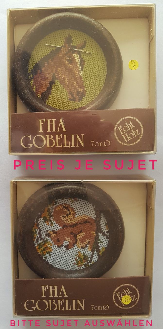 Kit bricolage: Gobelin-Bild zum Sticken "Pferd" oder "Eichhörnchen" / NEU – Nuovo e nell'imballaggio originale da Dürrenäsch venduto da Bastelnde