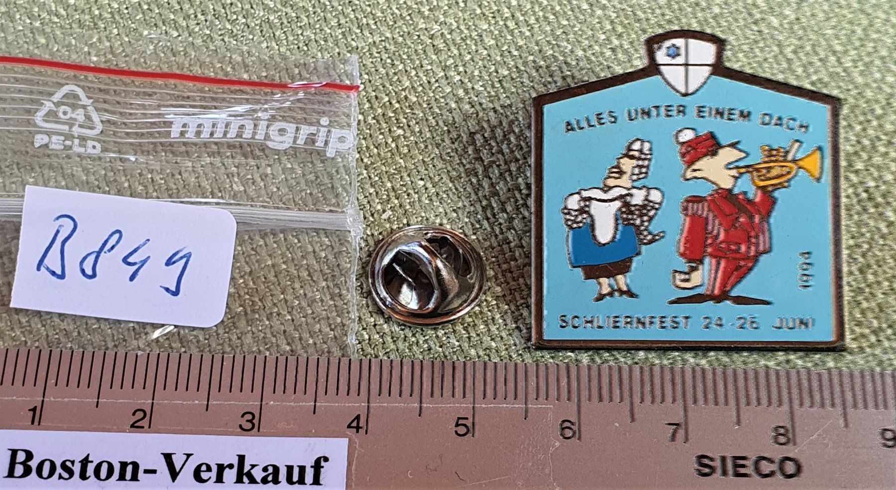 Spille & Fermagli: B849 - Pin Schlieren Fest Juni 1994 Dach – Usato da Reinach BL venduto da Boston-Verkauf 3