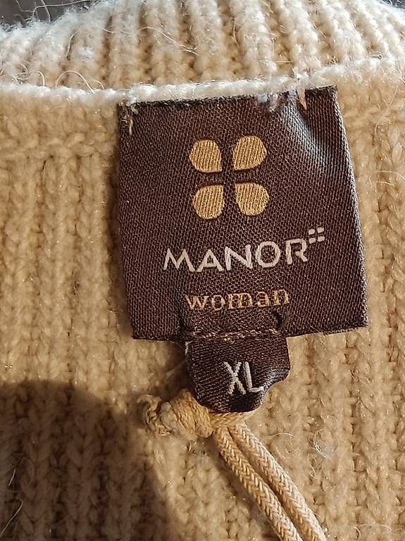 Maglioni & Felpe: MANOR Strickkleid XL 44 46 Beige Oversize Pullover – Usato da Einsiedeln venduto da nat_5tfl 3