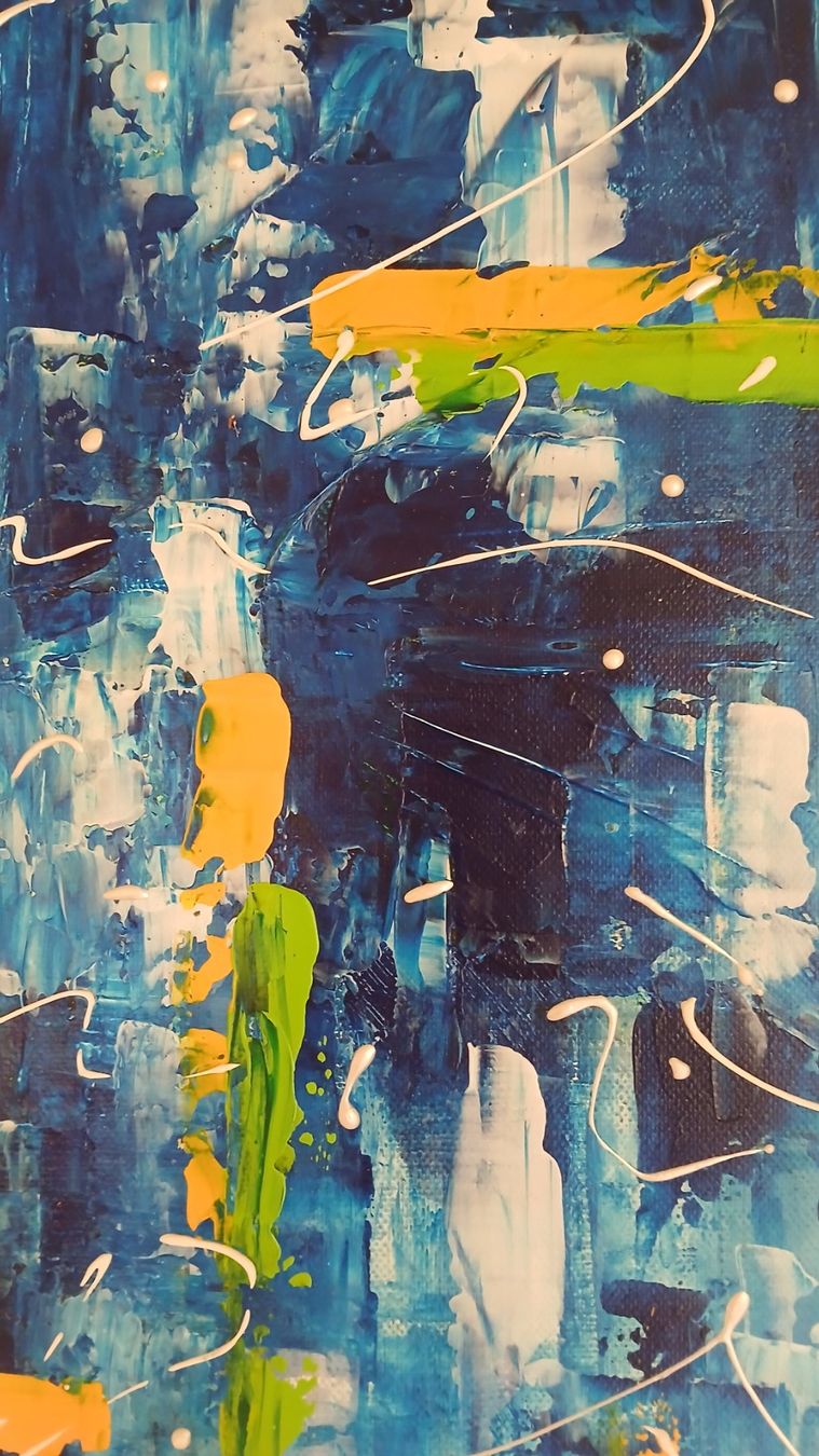 Foto & Immagini: Acrylbild, Handgemalt "Angeregt" – Nuovo (secondo la descrizione) da Udligenswil venduto da Quarz2002 1