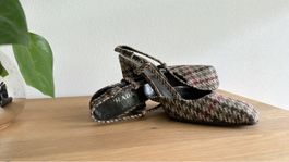Elegante Prada Slingpumps aus Wolle - Grösse 38.5