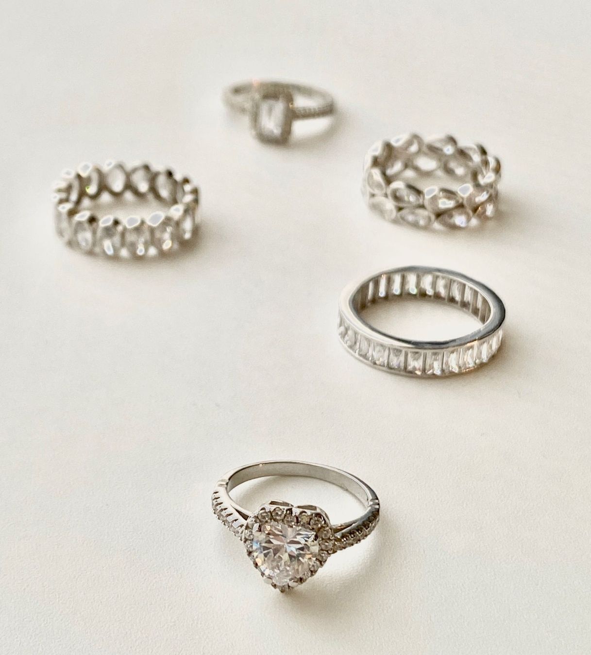 Anelli: Ring Zirkonia Eternity Statement breit oval 925 Silber 56 – Nuovo e nell'imballaggio originale da Zürich venduto da goldfisch.schmuck 5