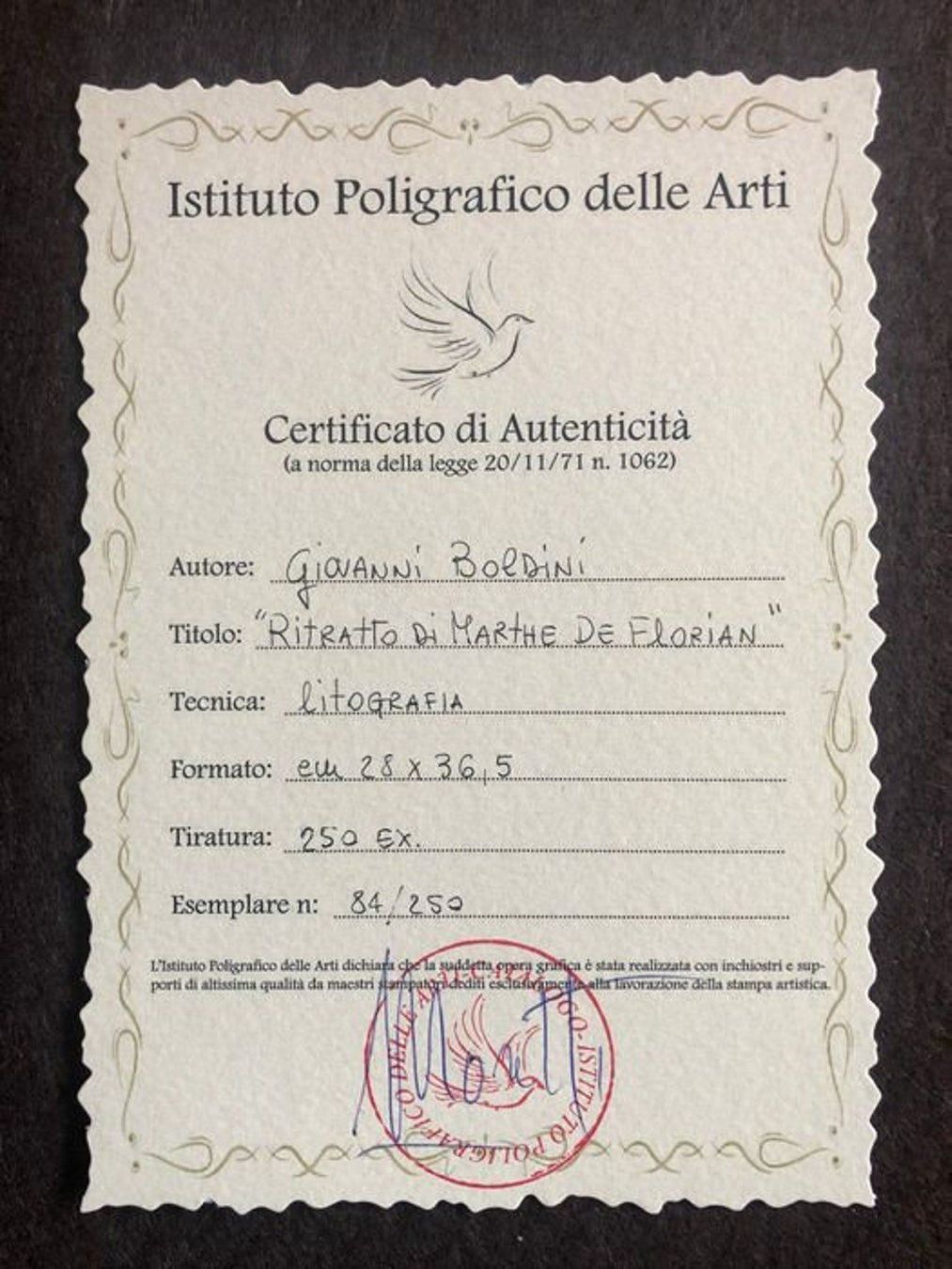 Grafica & Litografie: Giovanni Boldini "Nachher" Lithographie – Usato da Ponte Tresa venduto da 11GalleriaAlterEgo11 7