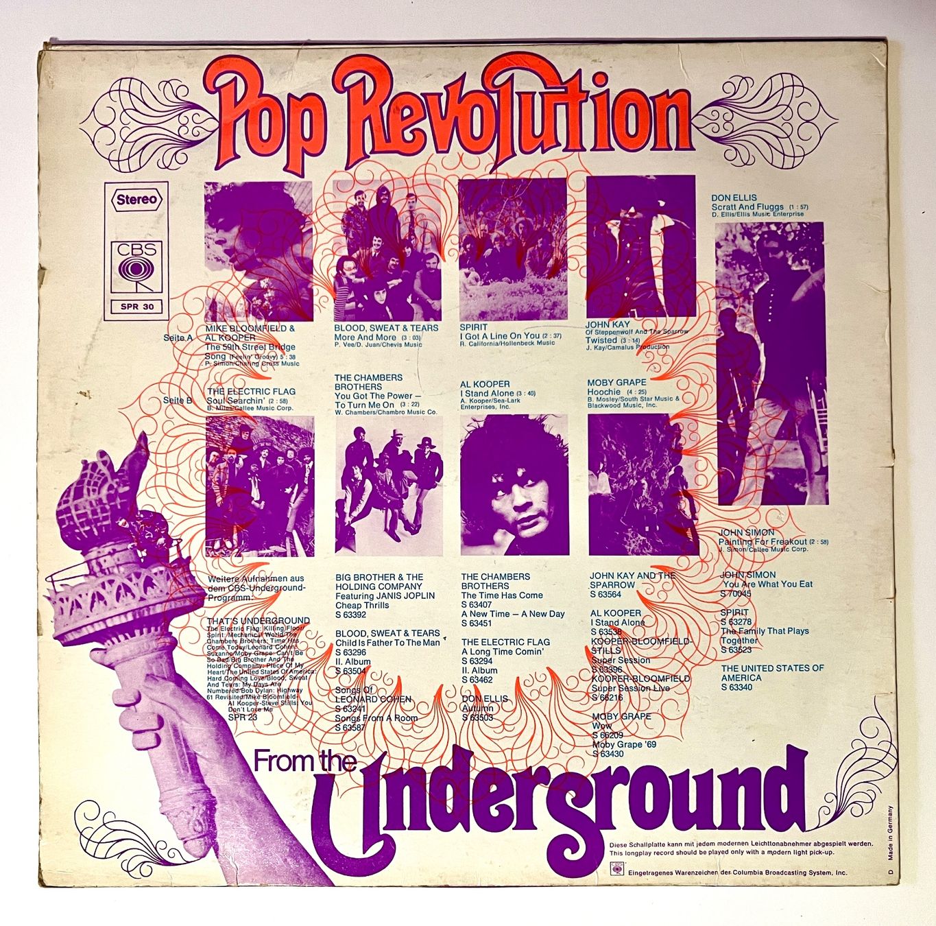 Dischi in vinile: Schallplatte POP REVOLUTION FROM THE UNDERGROUND 1968 – Usato da Zürich venduto da rsa_dv8r 2