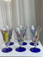6x Vintage Murano Stil Wein/Wassergläser