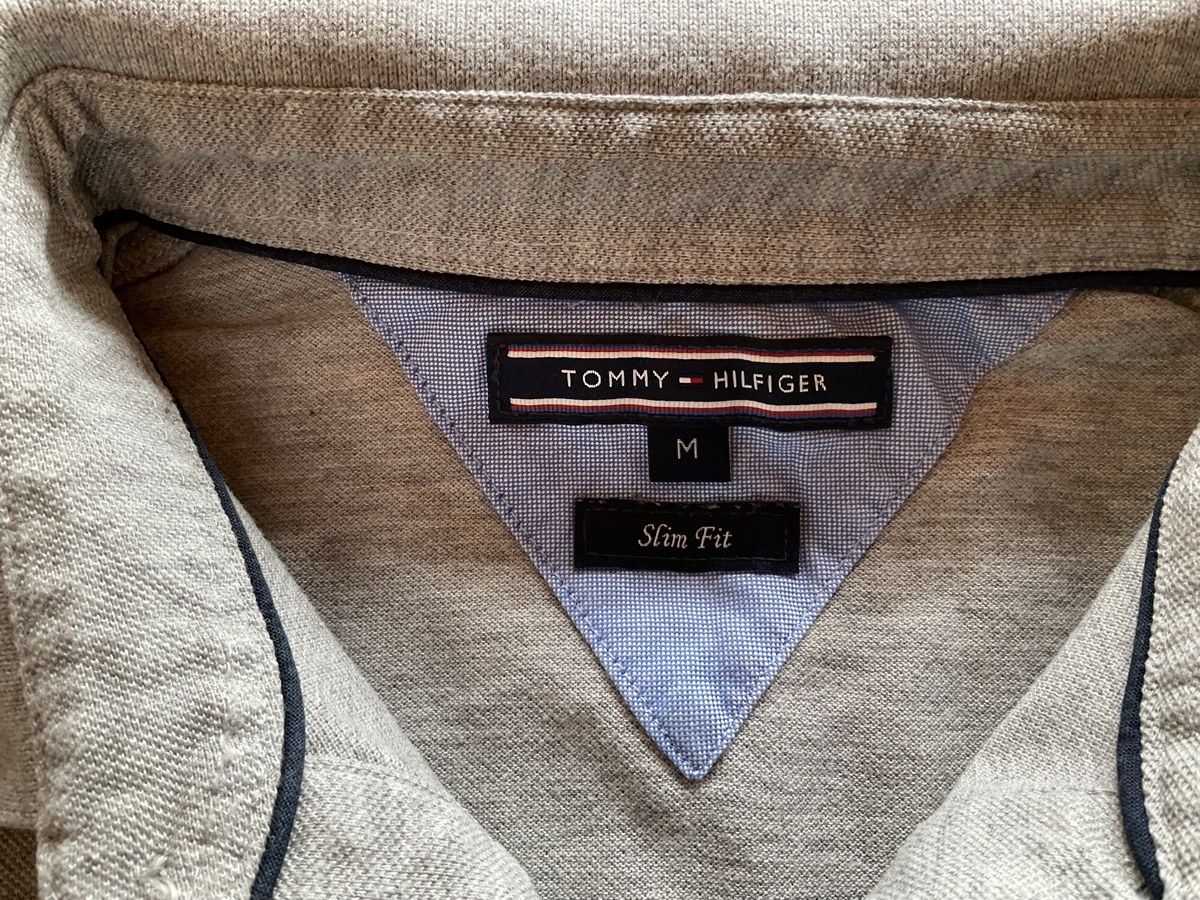 Tommy Hilfiger Magliette Polo: Original Tommy Hilfiger Poloshirt Gr. M / grau – Usato da Schinznach Dorf venduto da Balz1968 1