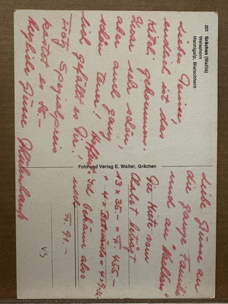 Cartoline postali: AK von Grächen  – Usato da Rümlang venduto da Kartenpost1 1