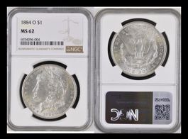 1884 O $1 Morgan Dollar MS 62 NGC