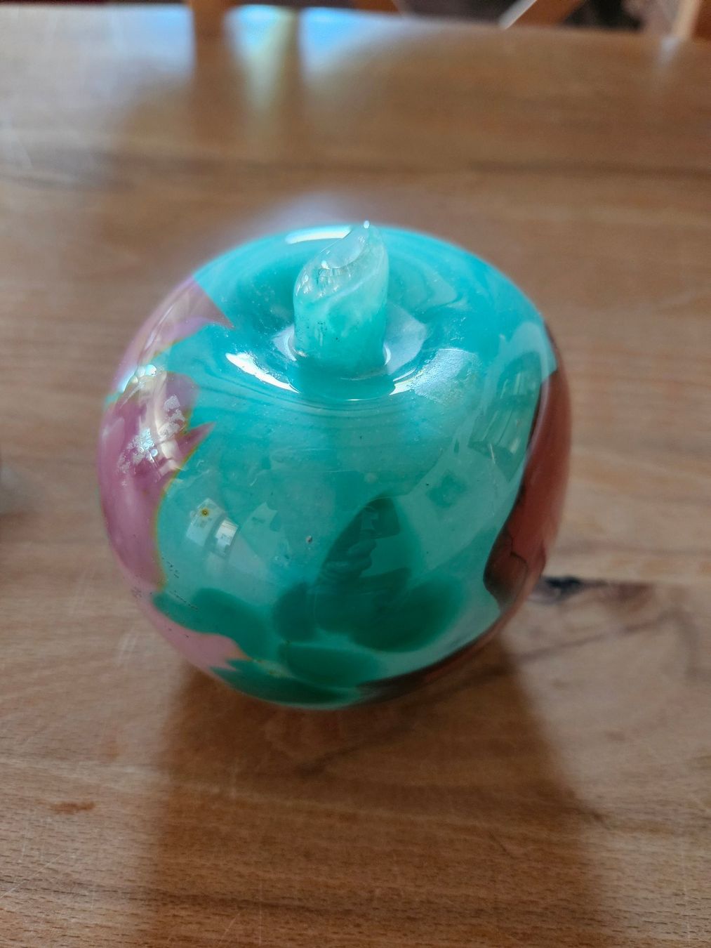 Tutte le decorazioni: 2 kunstvolle Glasfrüchte, Apfel und Birne – Usato da Gattikon venduto da balumogli 1