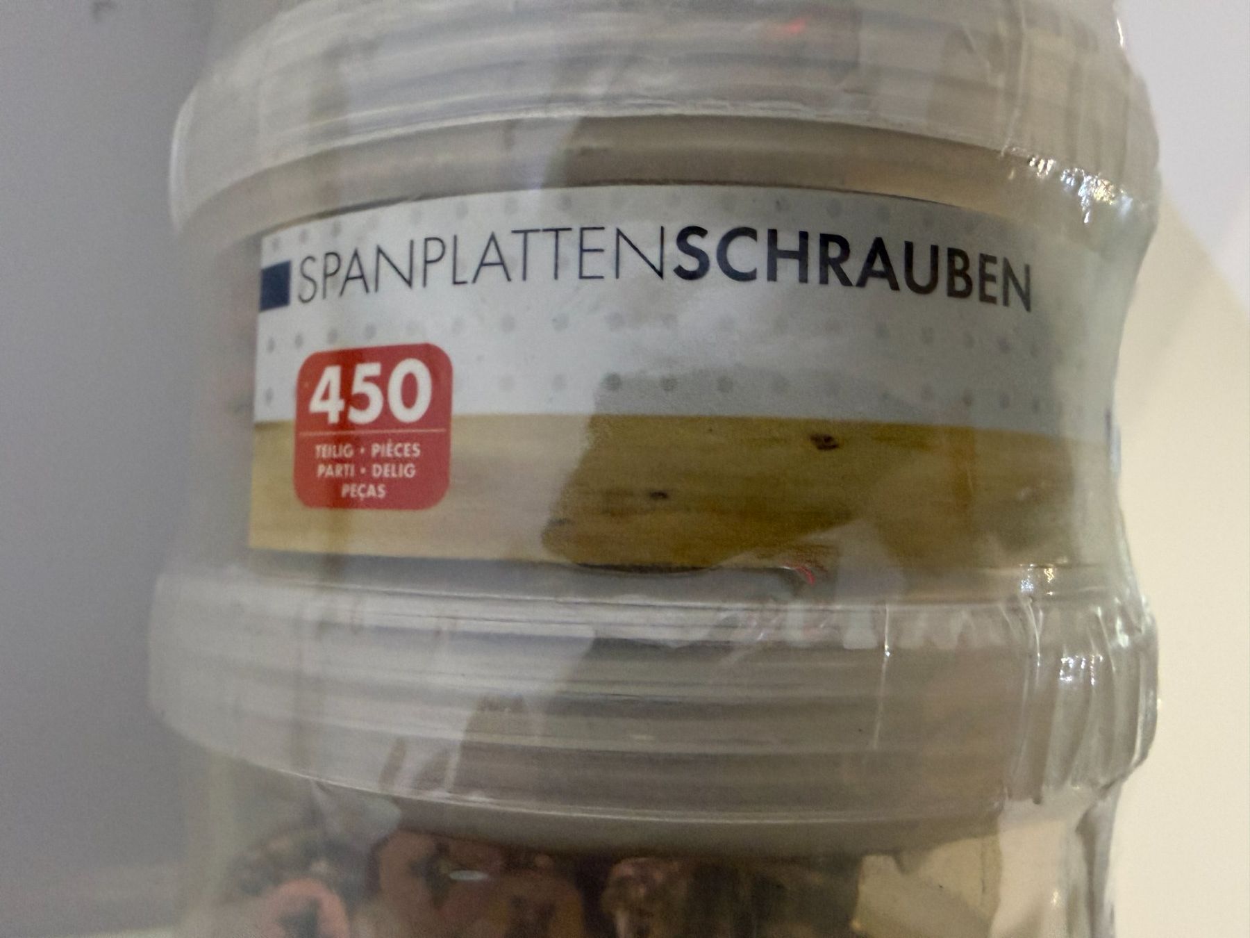 Eisenwaren: Spanplattenschrauben, 450 teilig, 4 Grössen, Fabrikneu – Neu und originalverpackt aus Unterengstringen von Tnovus 3