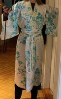 Yucata floral, weissblau gold
