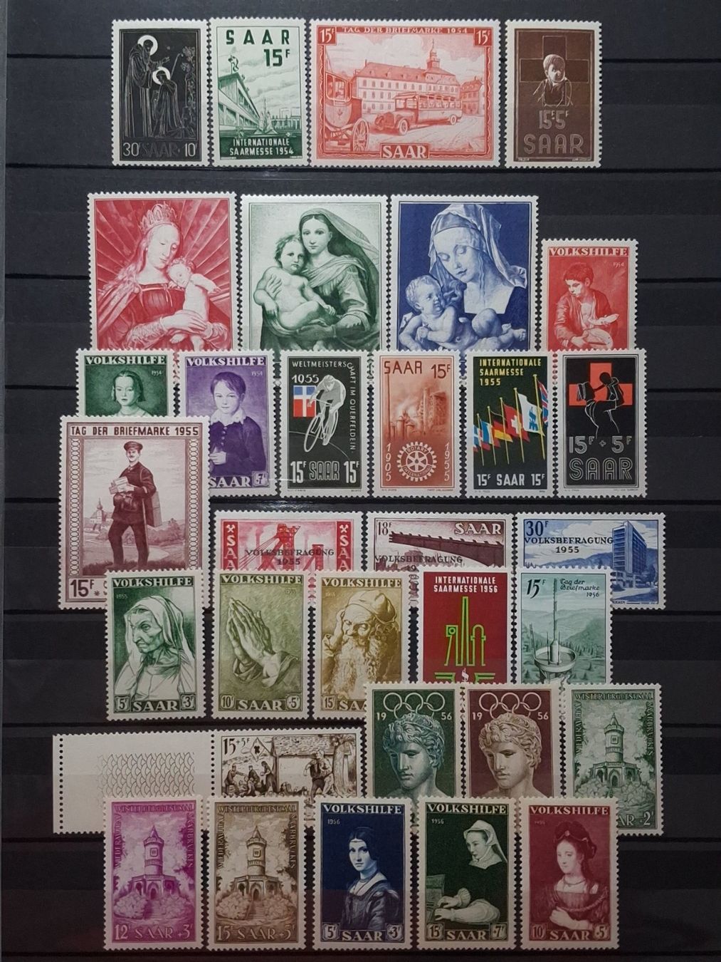 Alle Briefmarken: Saarland Mi-Nr. 347-379 Postfrisch 55 Fr + – Neu (gemäss Beschreibung) aus Kriens von Nidfeld45 2