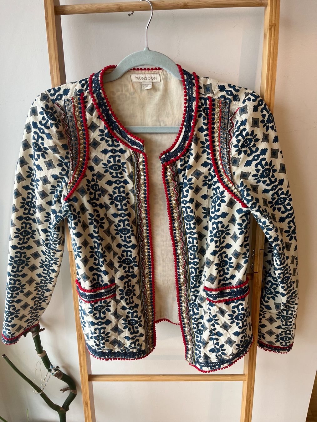 Giacche: Monsoon Jacke S Baumwolle mit Deko Steinen – Usato da Zürich venduto da maral787