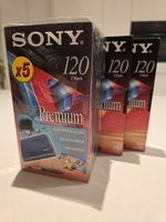 Sony E-120VG VHS-Kassette NEU 5 Stück
