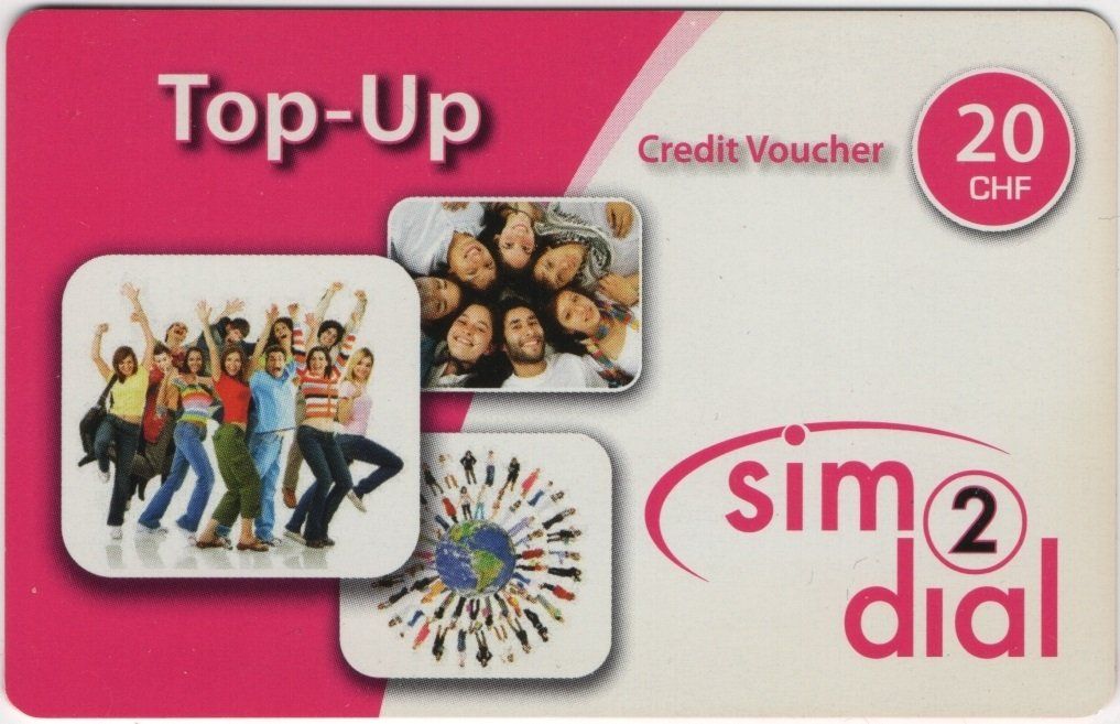Telefon- & Taxkarten: 20 CHF sim2dial - seltene Prepaid Telefonkarte – Gebraucht aus Eglisau von Chperfins