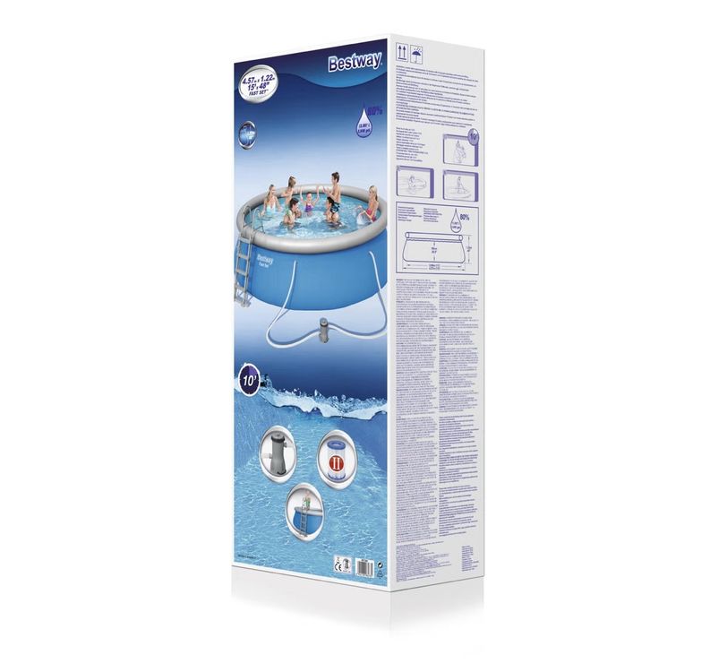 Bestway Schwimmbad: Bestway Pool mit Filterpumpe 457 x 122 cm – Neu und originalverpackt aus Tennwil von Deathstar94 4