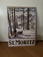 Werbeplakat St. Moritz
