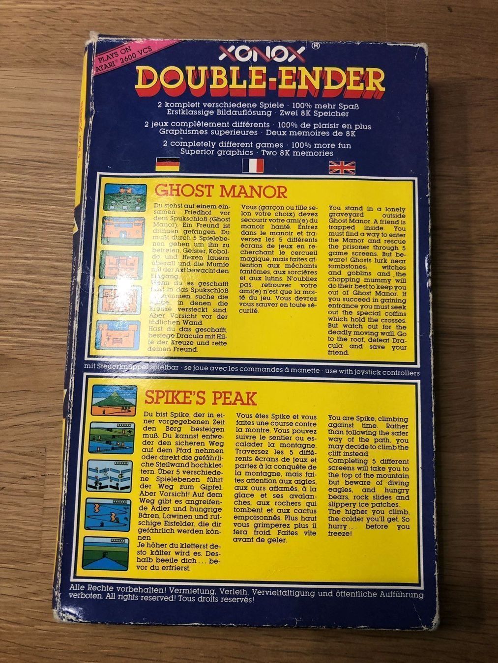 Atari Spiele: Double Ender für Atari 2600 – Gebraucht aus Kestenholz von Inna09 1