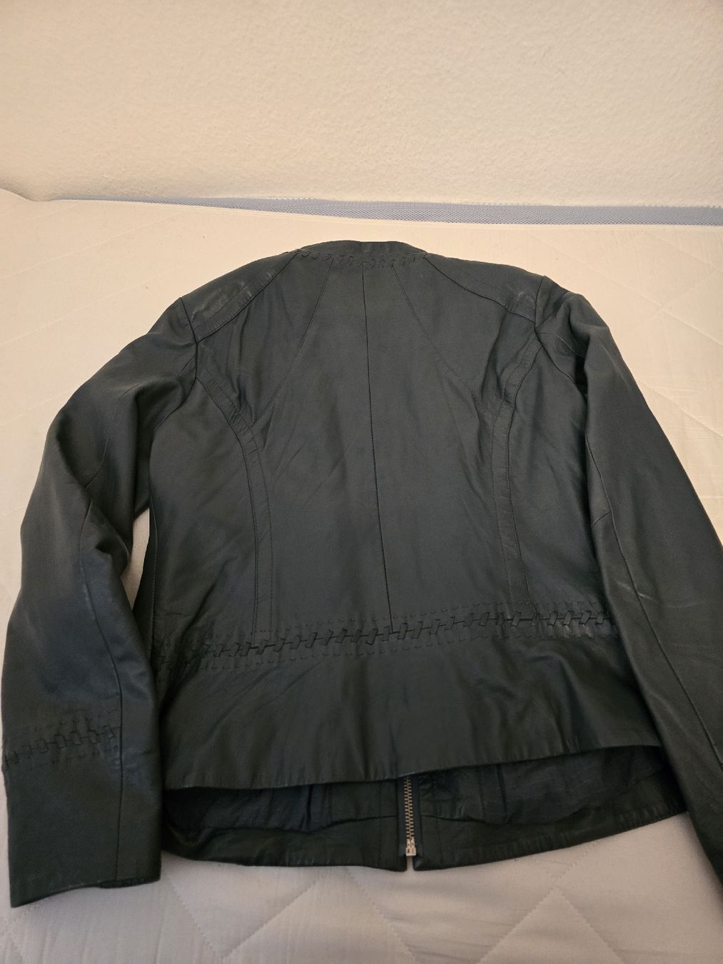 Giacche: Leather Jacket Size 44 Dark Blue / pretrol – Nuovo (secondo la descrizione) da Zug venduto da Minieme 6