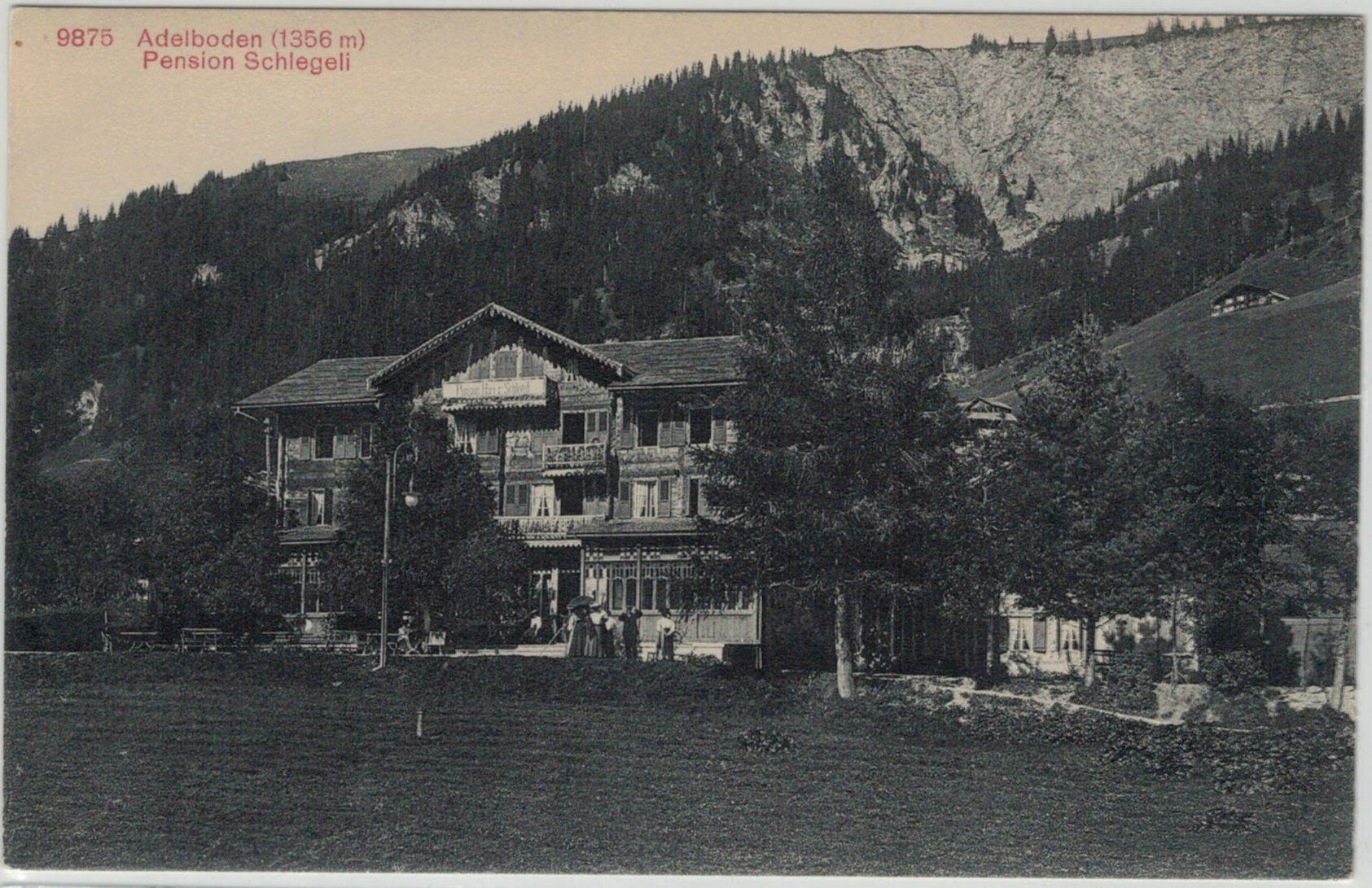Ansichtskarten: Adelboden Pension Schlegeli BE 9 – Neu (gemäss Beschreibung) aus Fribourg von philafri