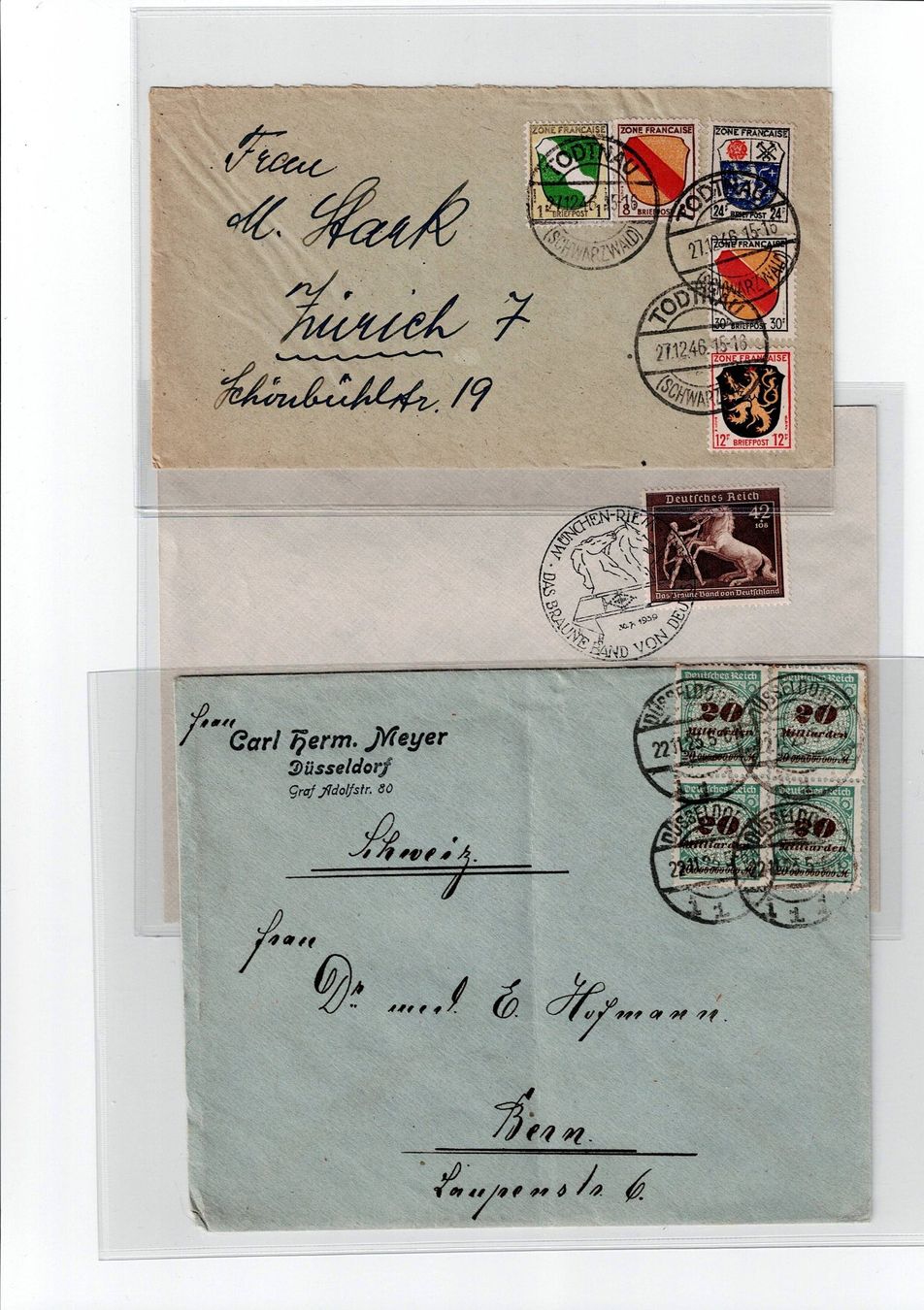Alle Briefmarken: Deutschland, 10 Belege 1 – Gebraucht aus Hinteregg von McCharly01 3