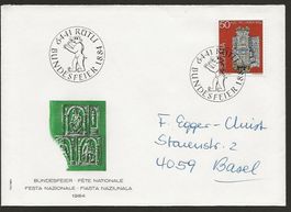 1984  Brief Bundesfeier, 1. August,  RÜTLI