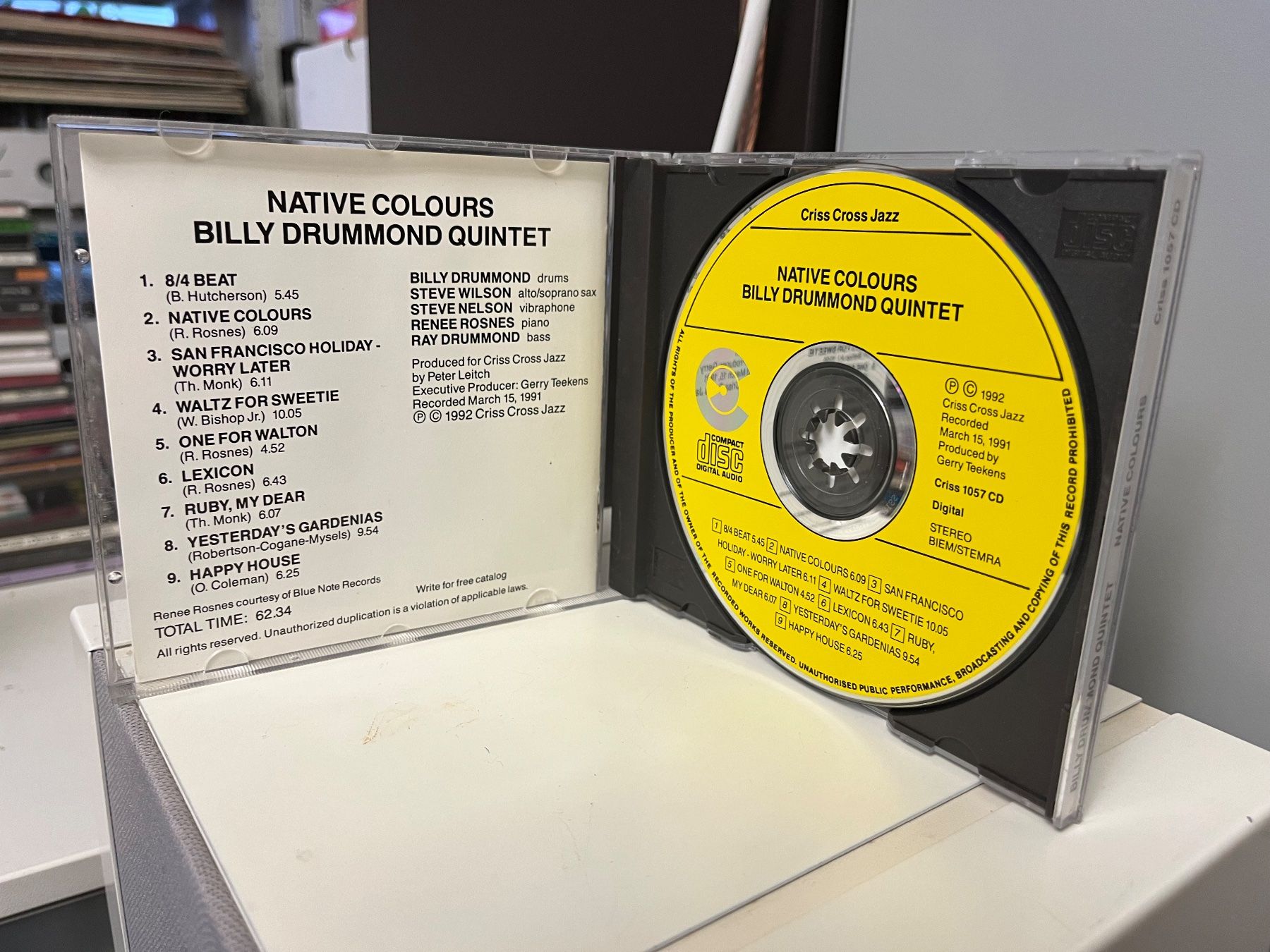 CDs: Billy Drummond Quintet - Native Colours - HA11G – Gebraucht aus Küsnacht ZH von swisssales.net 2