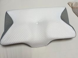 Orthopädisches Nackenkissen weiss grau