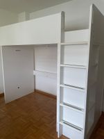 IKEA Smastad Hochbett mit Schrank und Leiter weiss rosa