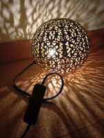 Orientalische Kugel Lampe, Gold 15cm *NEU