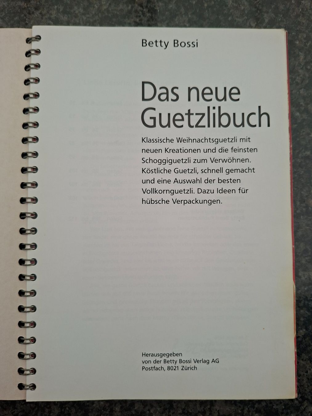 Libri: Betty Bossi; Das neue Guetzlibuch – Usato da Boniswil venduto da Totomat-Lady2 1