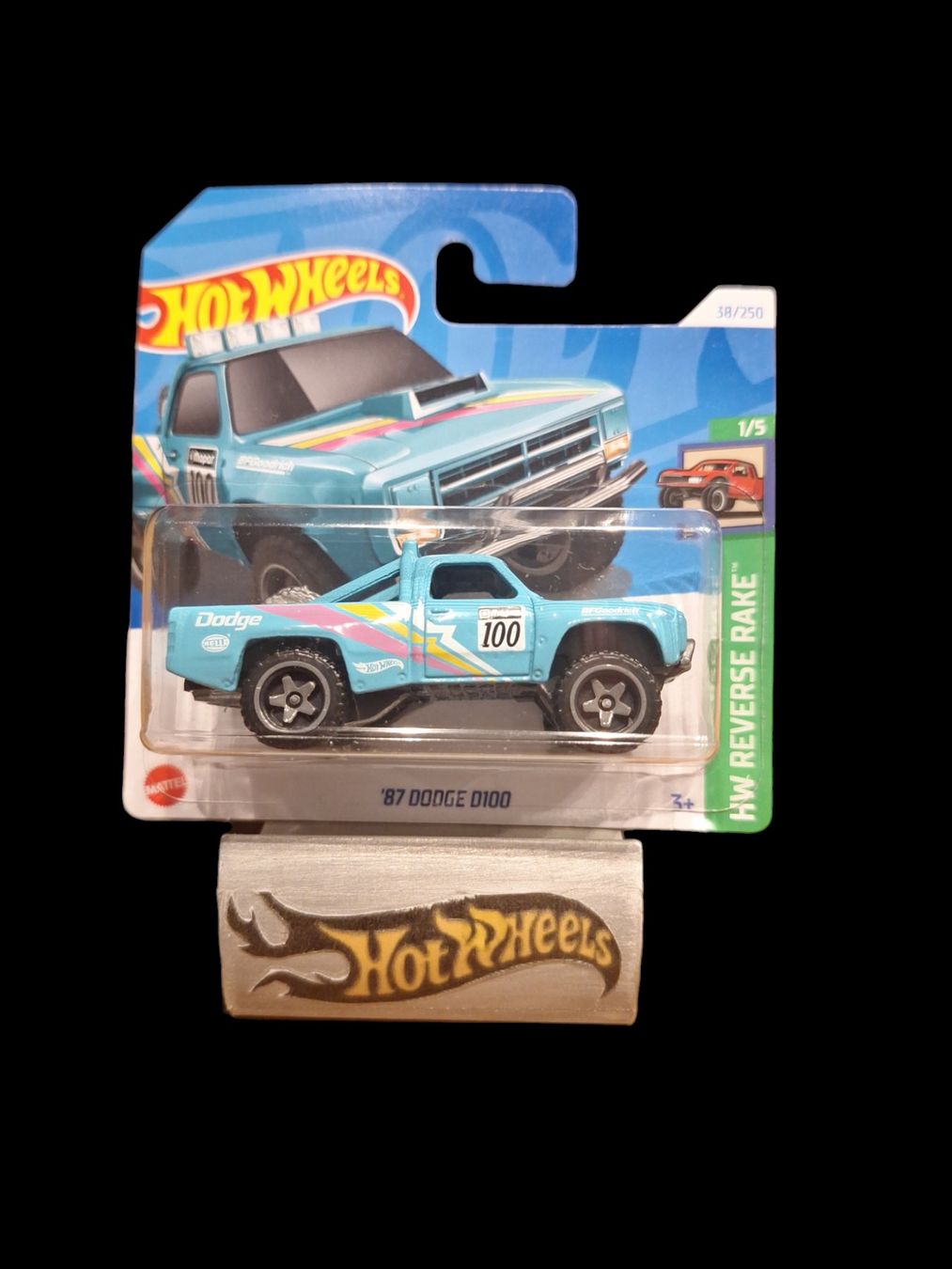 Hot Wheels Modellini d'auto: Hot Wheels HW Reverse Rake 2024 87 Dodge D100 1/5 S – Nuovo e nell'imballaggio originale da Adlikon venduto da Mmartin0