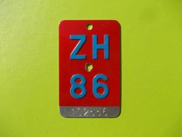 Velonummer / Fahrradnummer ZH 86 ... zum 40. Geburtstag !