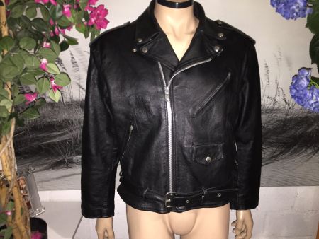 Blouson en cuir/aus leder  Taille/ Grosse M (2 )