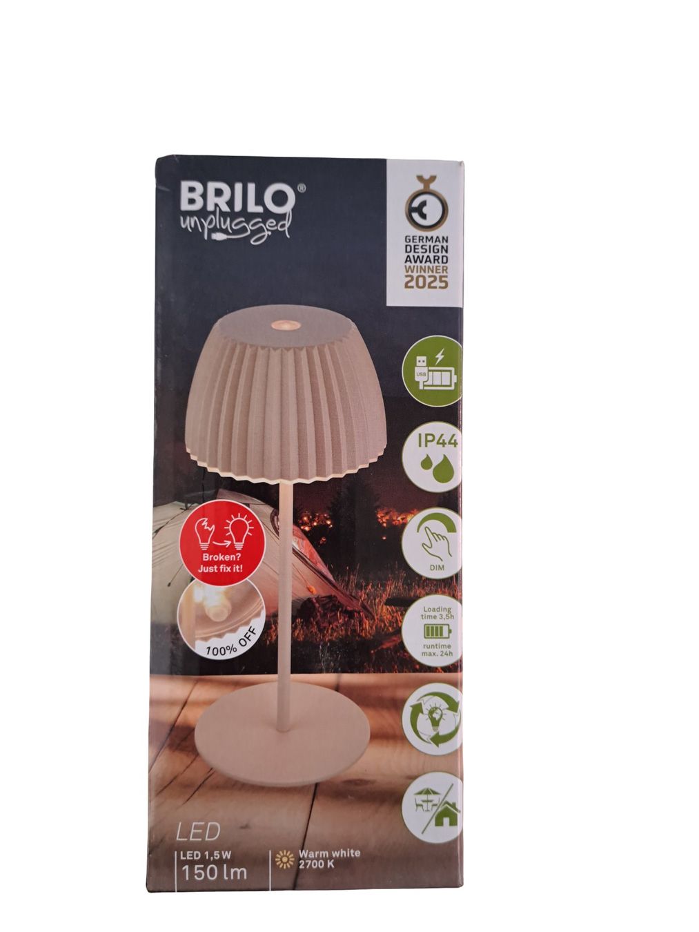 Lampade: BRILO LED-Tischlampe 20 cm Typ 7552011 – Nuovo (secondo la descrizione) da Männedorf venduto da Restwert_Maennedorf 2