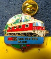 BAHN SCHWEIZ PIN SBB Re 6/6 ENAMEL GOLDIG