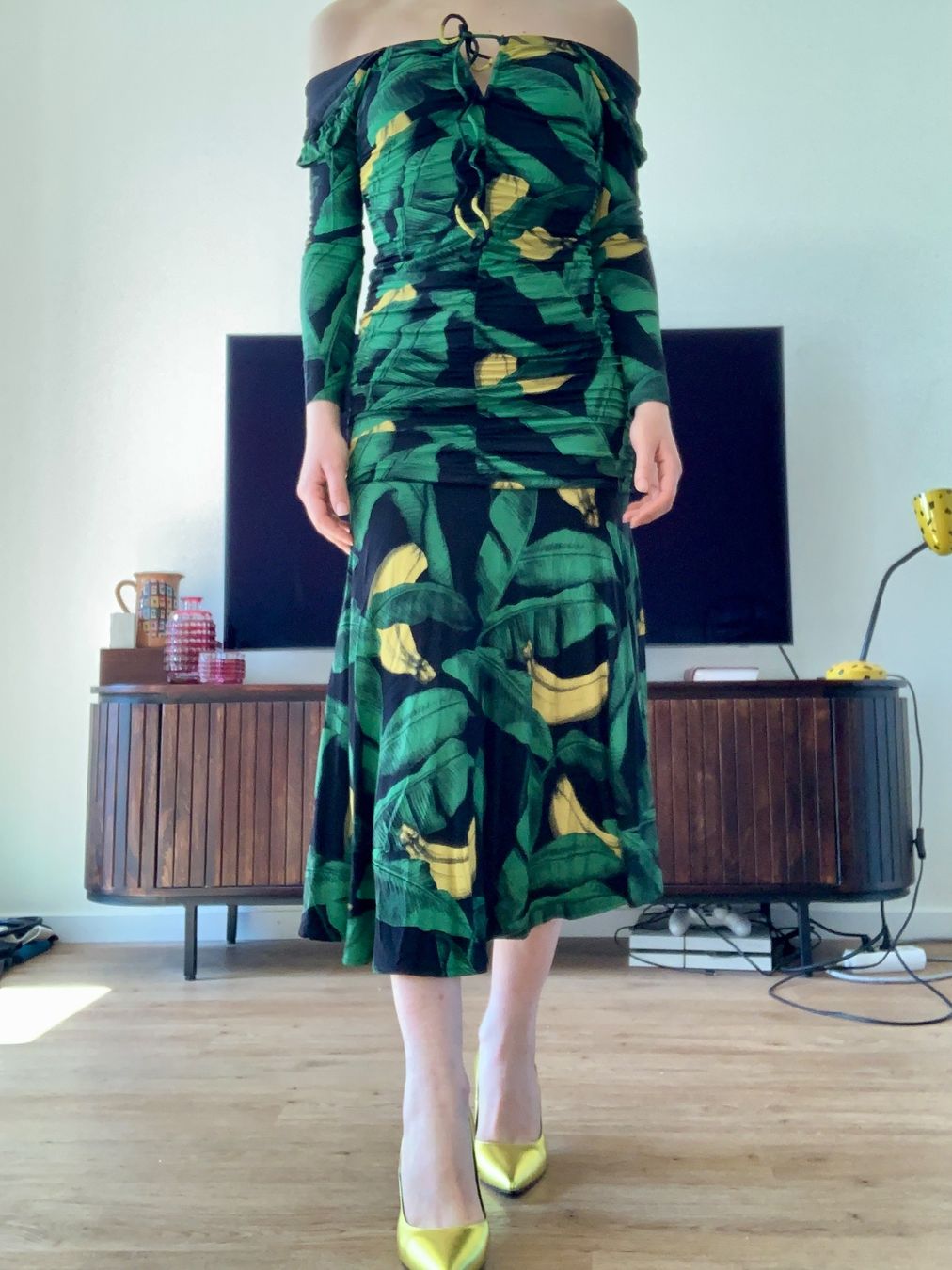 Ganni Vestiti: Robe motif banane Ganni – Nuovo e nell'imballaggio originale da Genève venduto da vic_s9c5 7