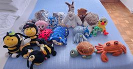 Lot de 19 peluches